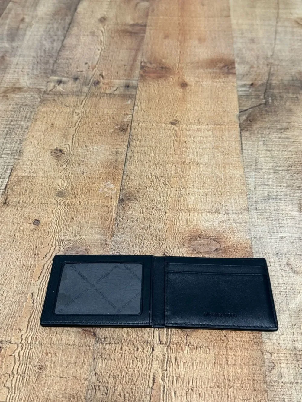 Michael Kors Saffiano Black Leather Wallet